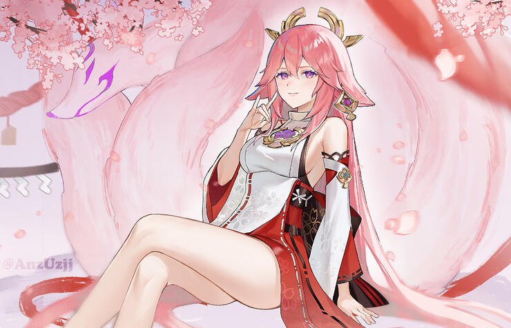 fanart yae miko